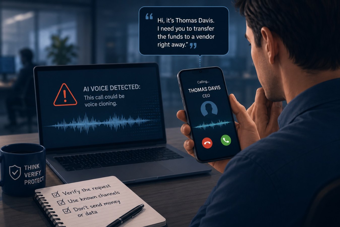 Voice Cloning Scams: How AI‑Generated Calls Trick Employees into Costly Mistakes