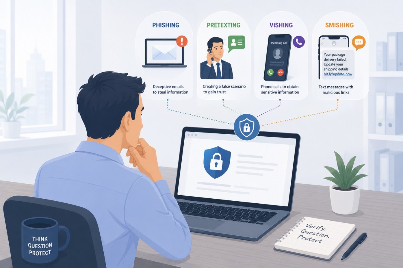 Phishing, Pretexting, Vishing and Smishing: Know the Differences to Stay Safe