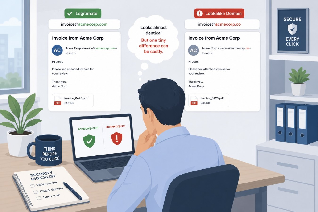 Lookalike Domains: The Costly Risks of a Misspelled Email Address